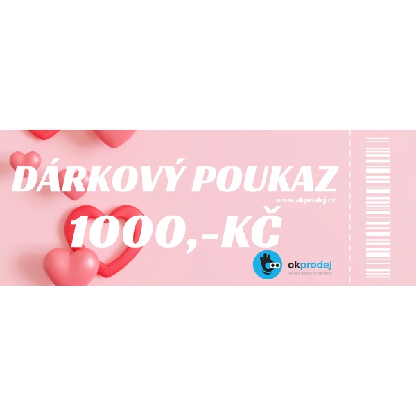 Dárkový poukaz v hodnotě 1000