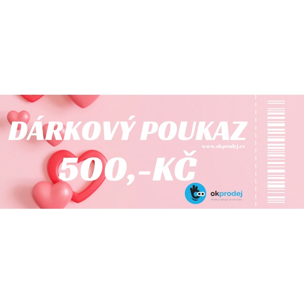 Dárkový poukaz v hodnotě 500