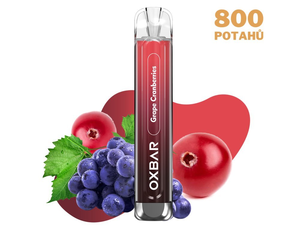 OXVA OXBAR C800 GRAPE CRANBERRIES e-cigareta