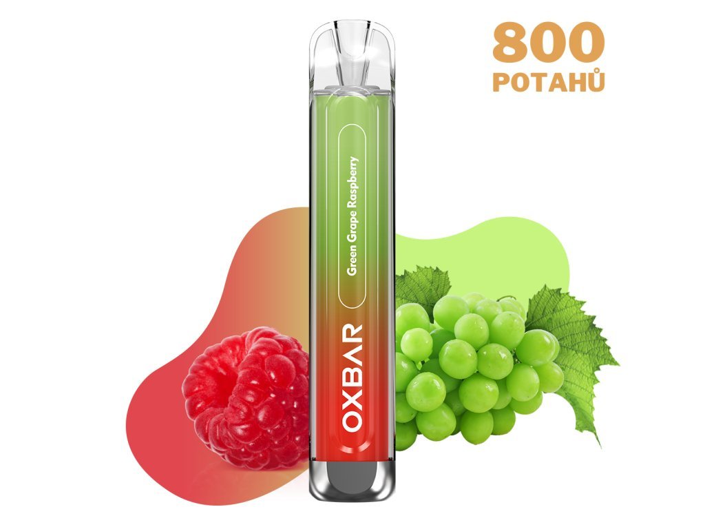 OXVA OXBAR C800 GREEN GRAPE RASPBERRY e-cigareta