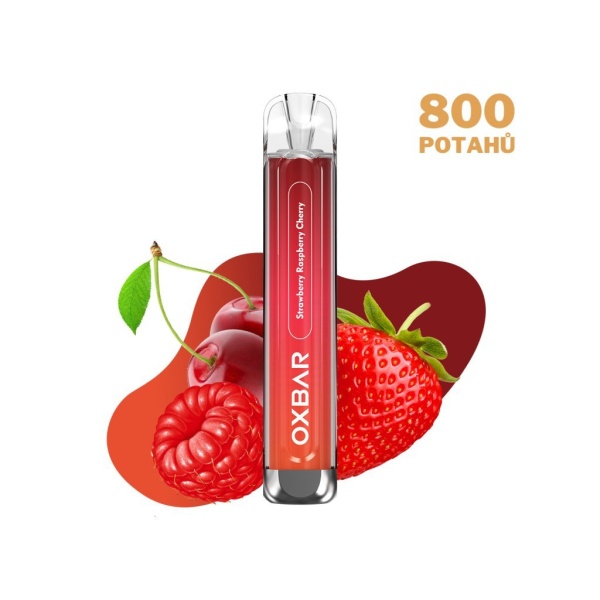 OXVA OXBAR C800 STRAWBERRY RASPBERRY CHERRY e-cigareta