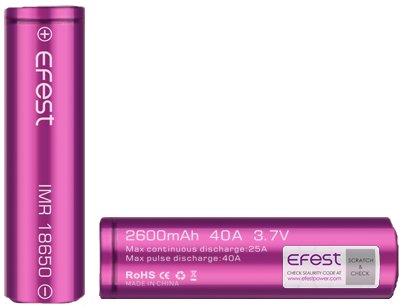 Baterie Efest IMR 18650 - 3000mAh