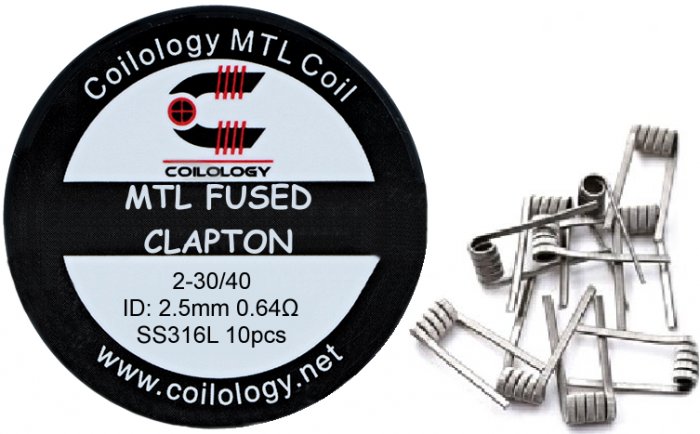 Coilology MTL Fused Clapton předmotané spirálky SS316 0