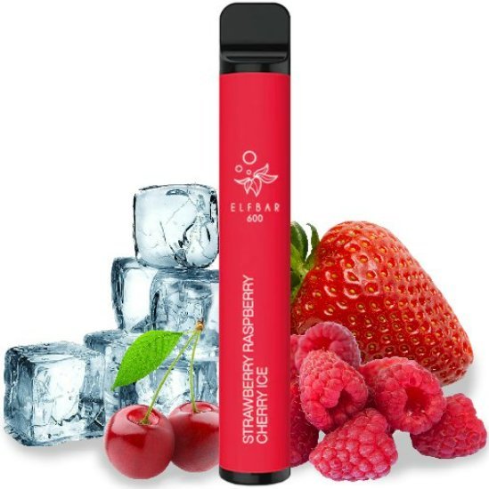 Elf Bar 600 e-cigareta 20mg Strawberry Raspberry Cherry Ice