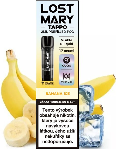 Elf Bar LOST MARY TAPPO Pods cartridge 1Pack Banana Ice 17mg