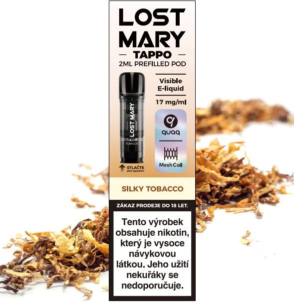 Elf Bar LOST MARY TAPPO Pods cartridge 1Pack Silky Tobacco 17mg