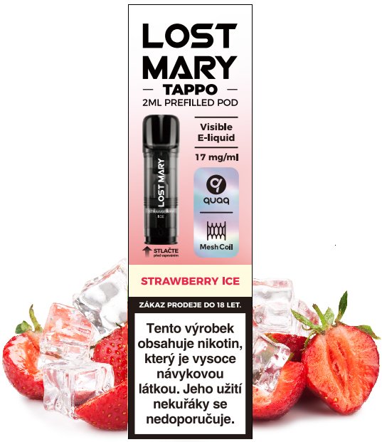 Elf Bar LOST MARY TAPPO Pods cartridge 1Pack Strawberry Ice 17mg