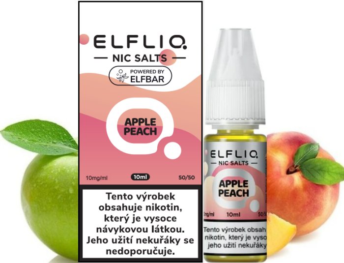 Elf Bar Liquid ELFLIQ Nic SALT Apple Peach 10ml - 10mg