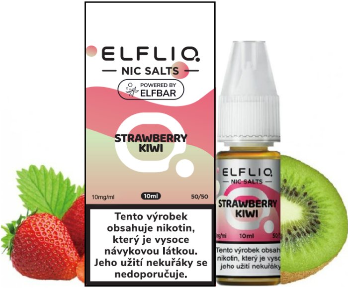 Elf Bar Liquid ELFLIQ Nic SALT Strawberry Kiwi 10ml - 10mg