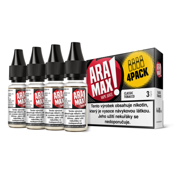 Liquid ARAMAX 4Pack Classic Tobacco - 4x10 ml 3 mg