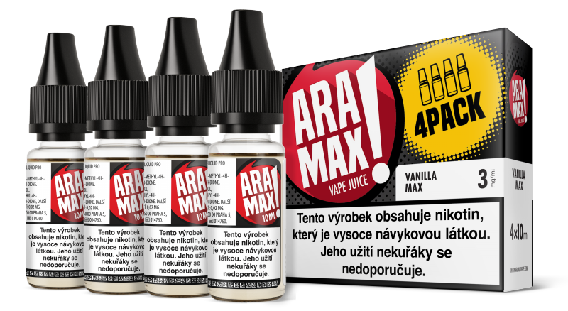 Liquid ARAMAX 4Pack Vanilla Max 4x10ml - 6 mg