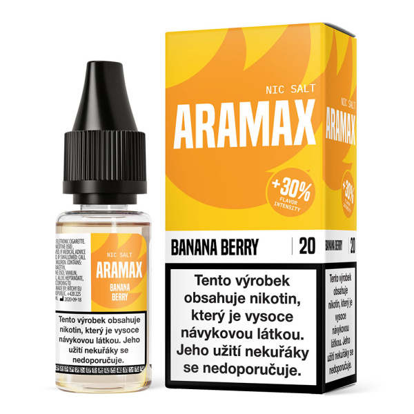 Liquid Aramax Nic Salt - Banana Berry 10ml