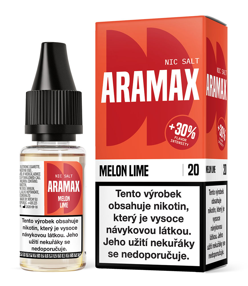 Liquid Aramax Nic Salt - Melon Lime 10ml