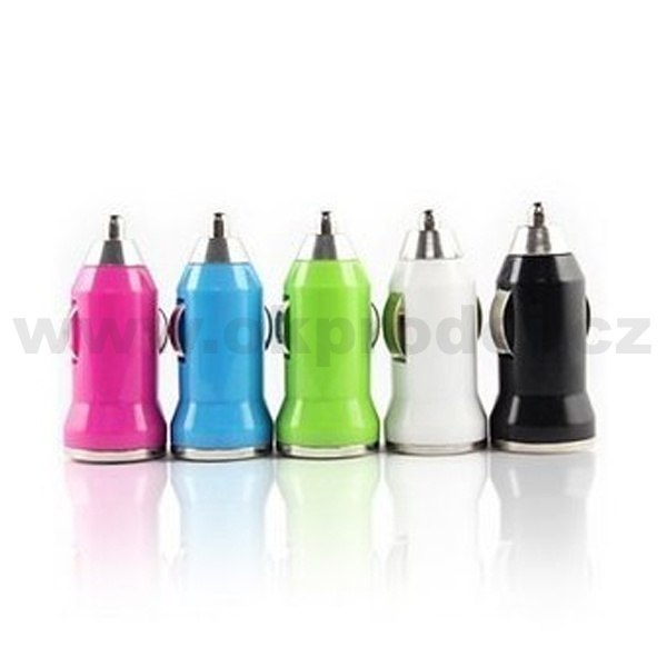 LonvelTech USB Autonabíječka pro e-cigarety 5V / 1000mA - Růžová