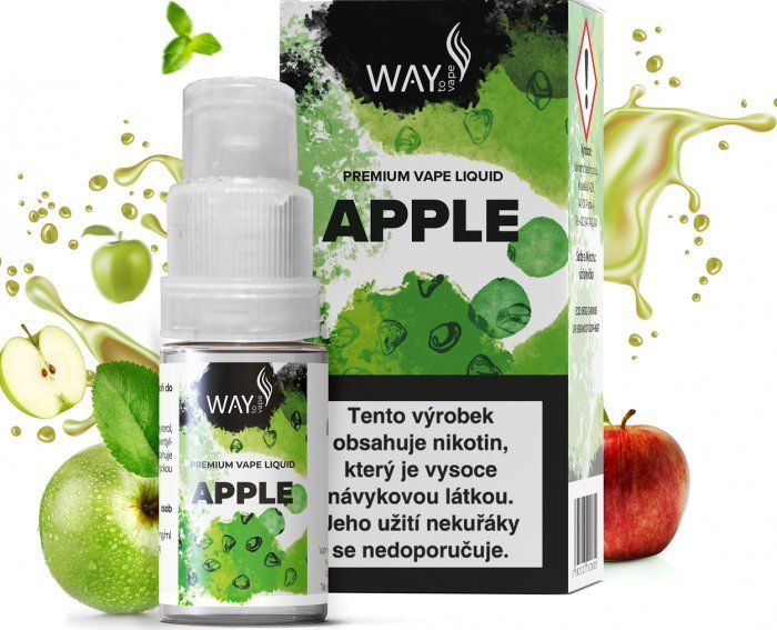 Ostatní Liquid WAY to Vape Apple 10ml-6mg