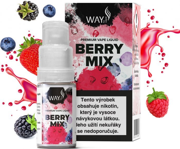 Ostatní Liquid WAY to Vape Berry Mix 10ml-12mg