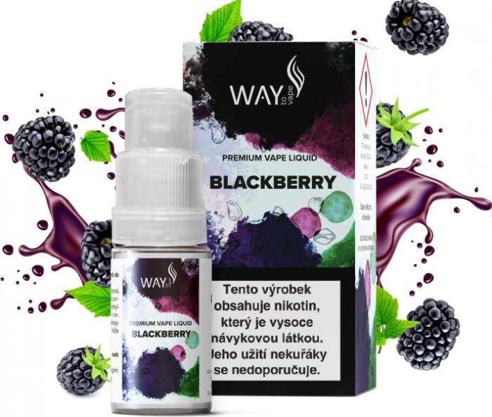 Ostatní Liquid WAY to Vape Blackberry 10ml-12mg