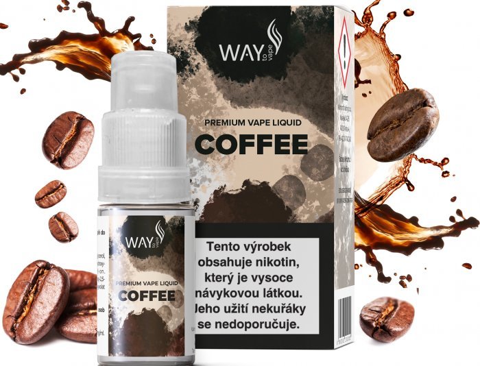 Ostatní Liquid WAY to Vape Coffee 10ml-12mg