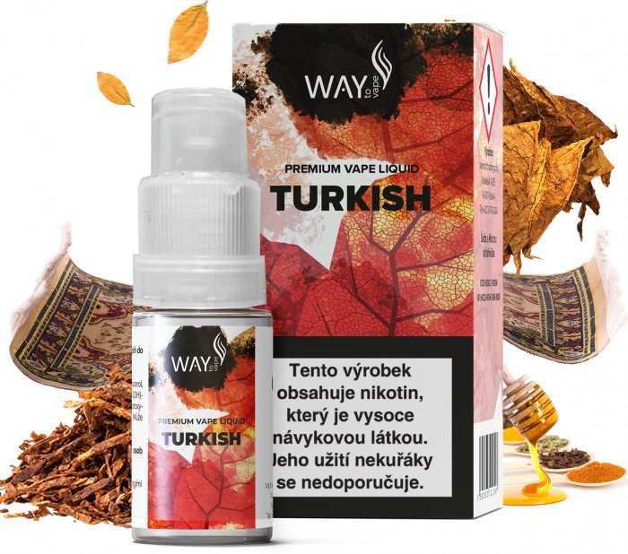 Ostatní Liquid WAY to Vape Turkish 10ml-12mg