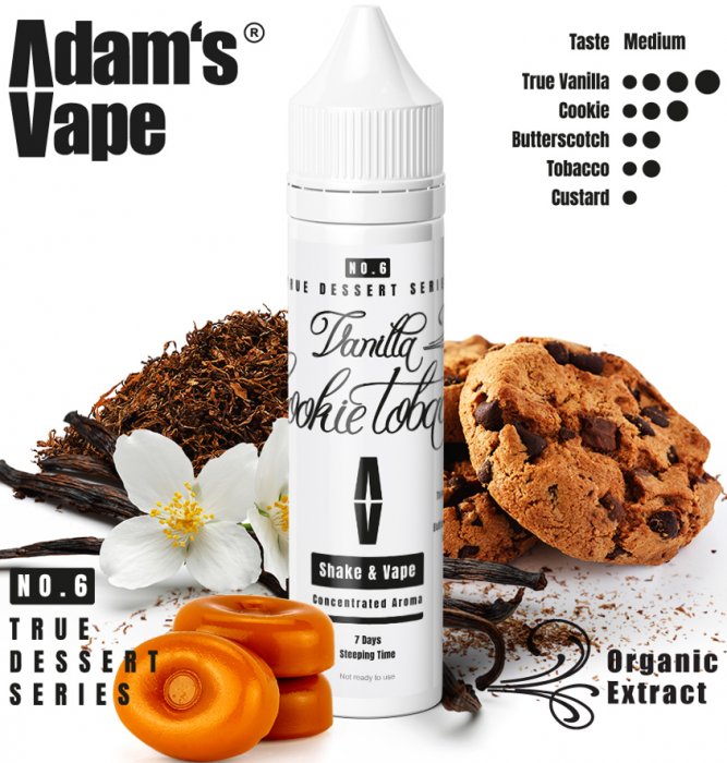 Příchuť Adam´s Vape Shake and Vape 10ml Vanilla Cookie Tobacco