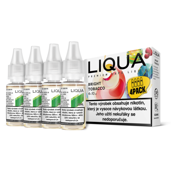 RITCHY Bright tobacco 4x10ml  (čistá tabáková příchuť) - Liquid LIQUA Elements 4Pack - 12 mg