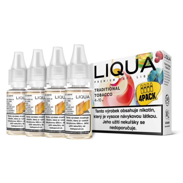 RITCHY Traditional tobacco 4x10ml  (Tradiční tabák) - Liquid LIQUA Elements 4Pack - 12 mg