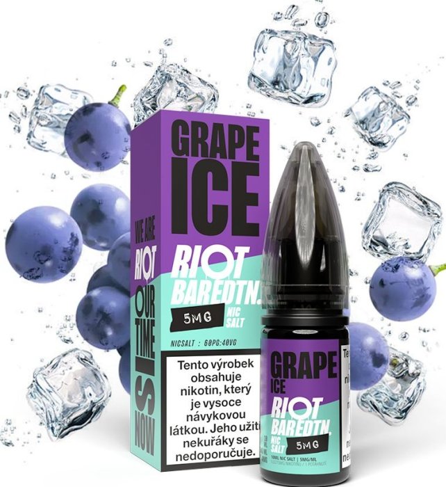 Riot Labs Liquid Riot BAR EDTN Salt Grape Ice (Ledové hroznové víno) 10ml-10mg