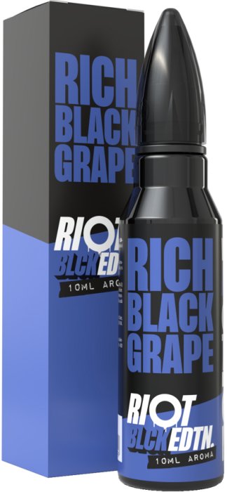 Riot Labs Příchuť Riot Squad BLCK EDTN S&V 10ml Rich Black Grape (Hroznové víno s mátou)