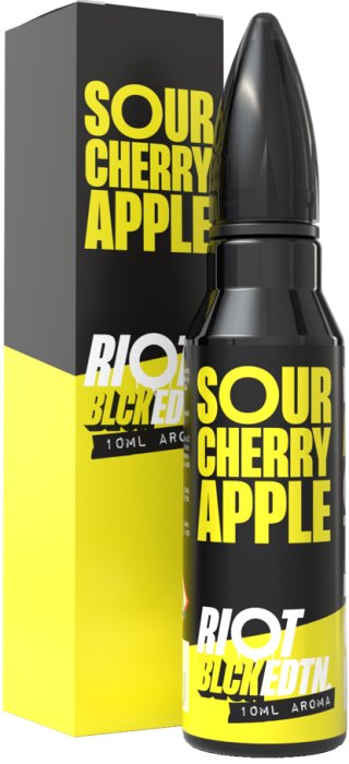 Riot Labs Příchuť Riot Squad BLCK EDTN S&V 10ml Sour Cherry & Apple (Třešeň & zelené jablko)