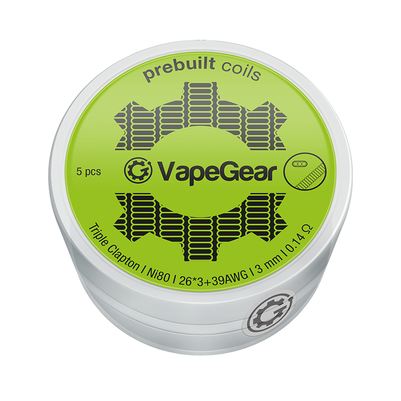 VapeGear předmotané spirálky - Triple Clapton - SS316