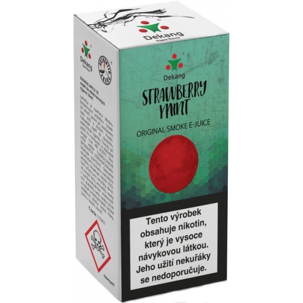 Liquid Dekang Strawberry Mint 10ml - 3mg (Jahoda s mátou)
