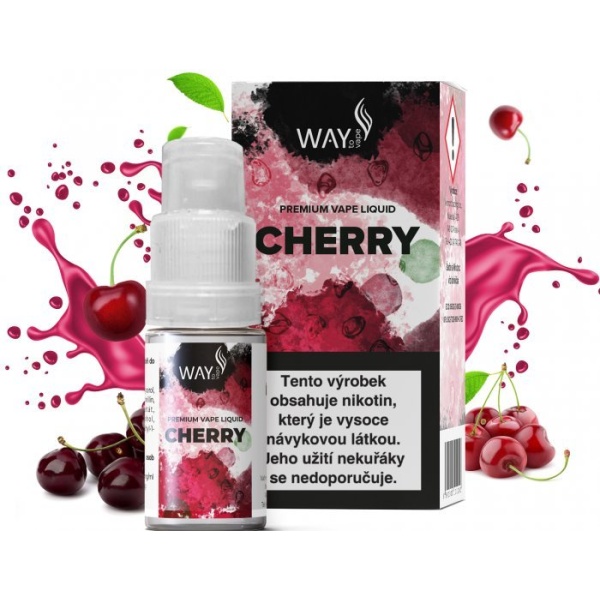 Ostatní Liquid WAY to Vape Cherry 10ml-12mg