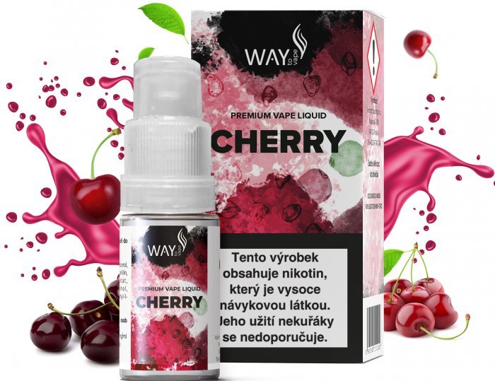 Ostatní Liquid WAY to Vape Cherry 10ml-12mg