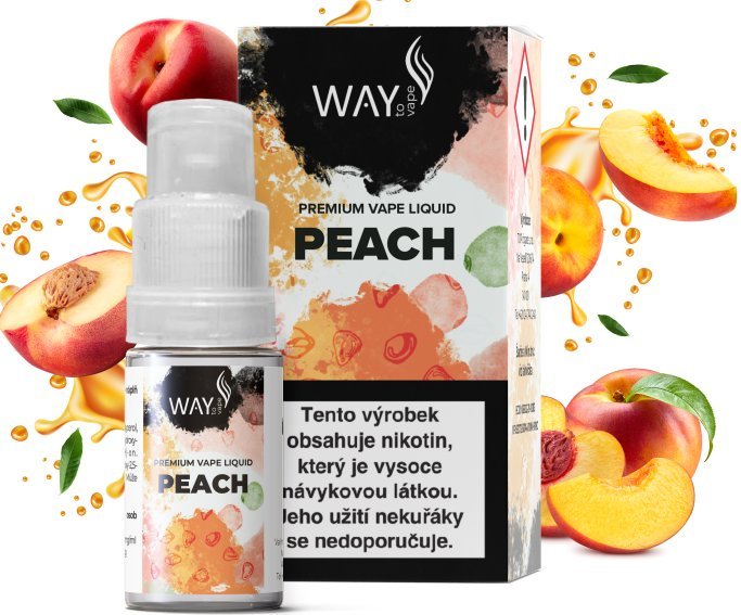 Ostatní Liquid WAY to Vape Peach 10ml-12mg