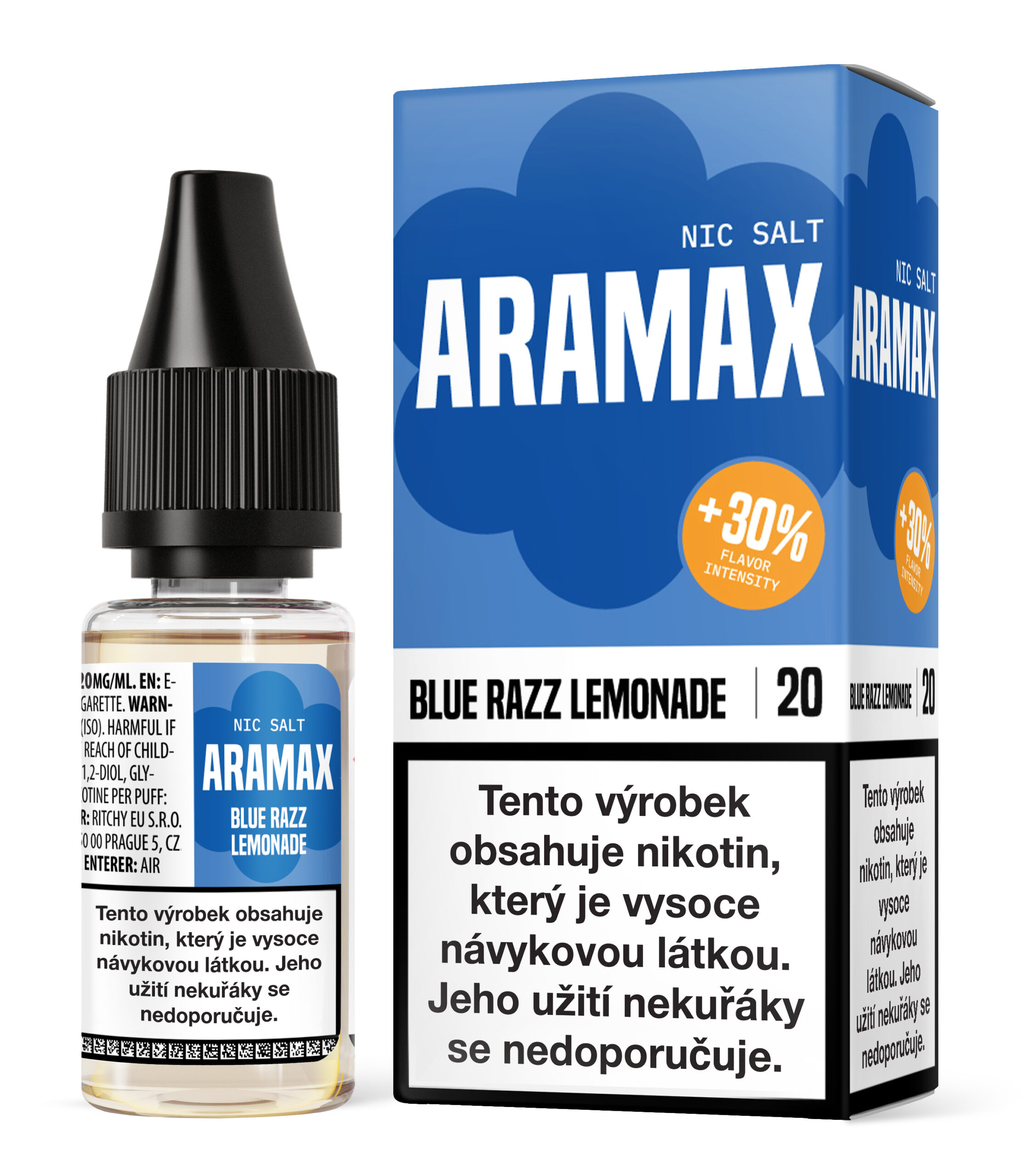 Liquid Aramax Nic Salt - Blue Razz Lemonade 10ml