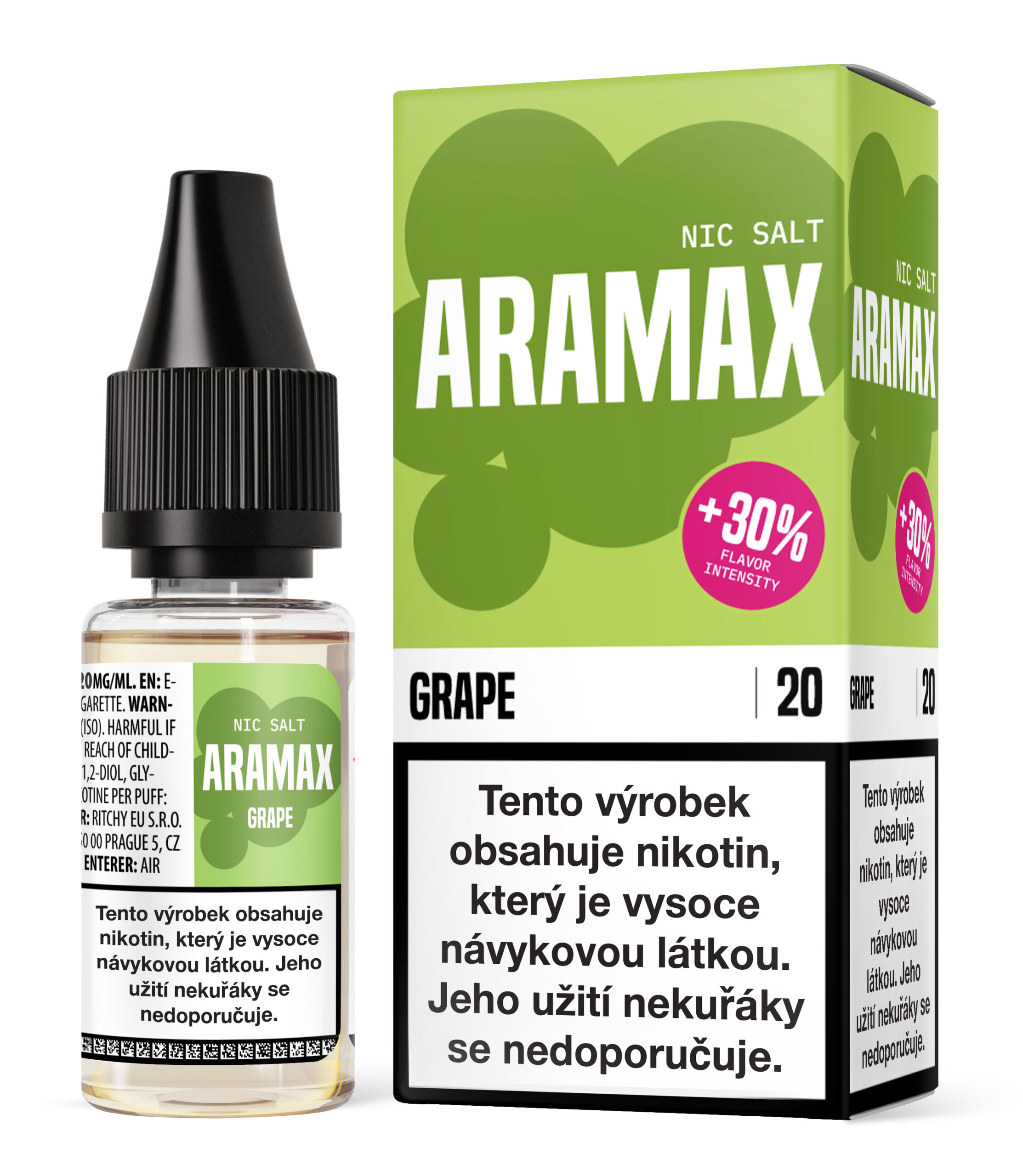 Liquid Aramax Nic Salt - Grape 10ml
