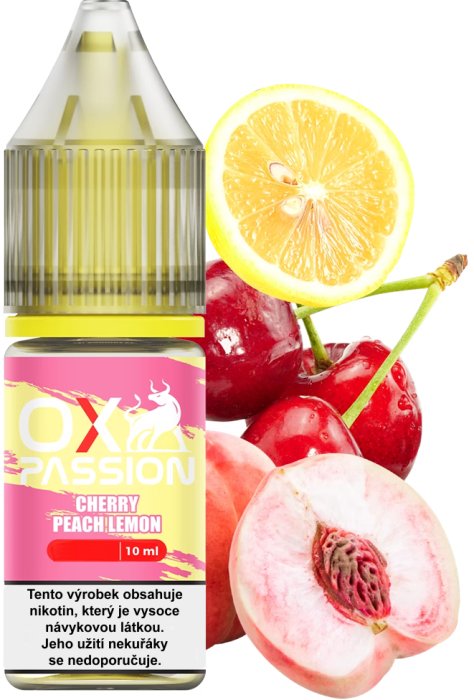 Liquid OXVA OX PASSION Salts Cherry Peach Lemon 10ml - 20mg