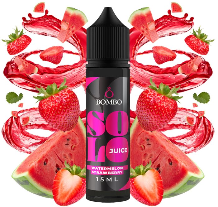 Příchuť Bombo Solo Juice S&V 15ml Watermelon Strawberry (Vodní meloun a jahoda)
