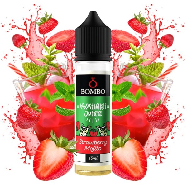 Příchuť Bombo Wailani Juice S&V 15ml Strawberry Mojito (Jahodové mojito)