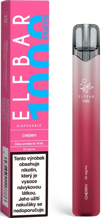 Elf Bar 1000 e-cigareta 20mg Cherry