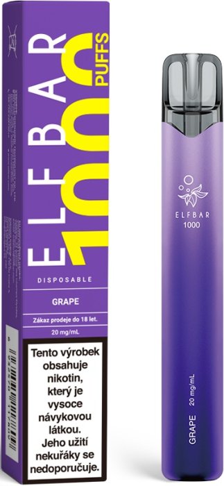 Elf Bar 1000 e-cigareta 20mg Grape