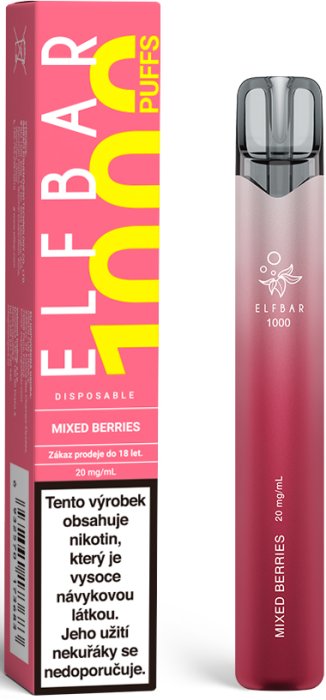 Elf Bar 1000 e-cigareta 20mg Mixed Berries