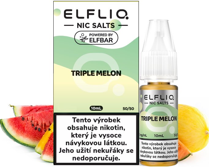 Elf Bar Liquid ELFLIQ Nic SALT Triple Melon 10ml - 10mg