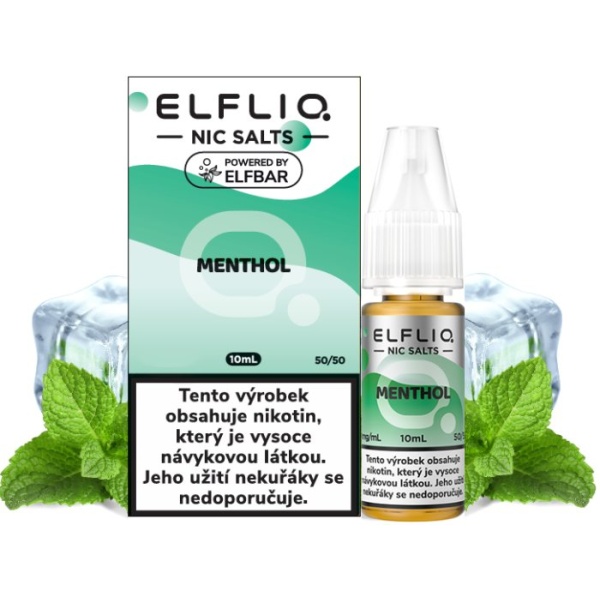 Elf Bar Liquid ELFLIQ Nic SALT Menthol 10ml - 20mg