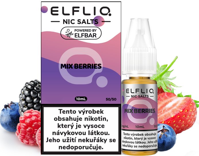 Elf Bar Liquid ELFLIQ Nic SALT Mixed Berries 10ml - 20mg