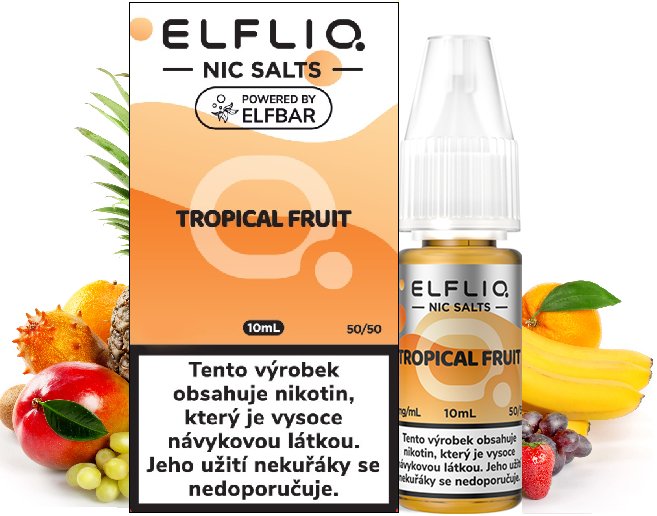 Elf Bar Liquid ELFLIQ Nic SALT Tropical Fruit 10ml - 10mg