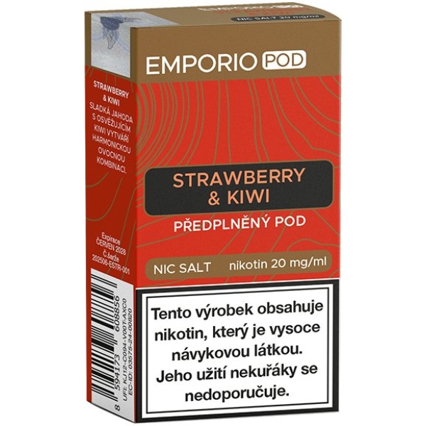 EMPORIO POD cartridge Strawberry & Kiwi 20mg 1Pack