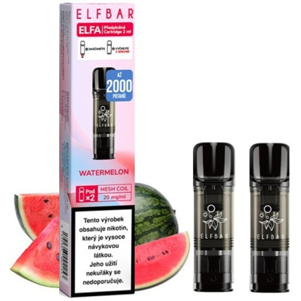 Elf Bar ELFA Pods cartridge 2Pack Watermelon 20mg