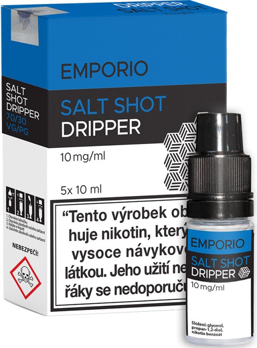 Emporio Booster SALT SHOT Dripper 5x10ml 10mg 5PACK