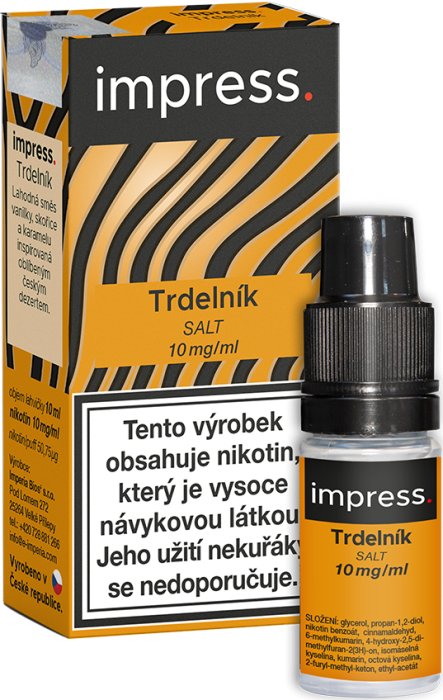 Imperia Liquid IMPRESS SALT Trdelník 10ml - 10mg